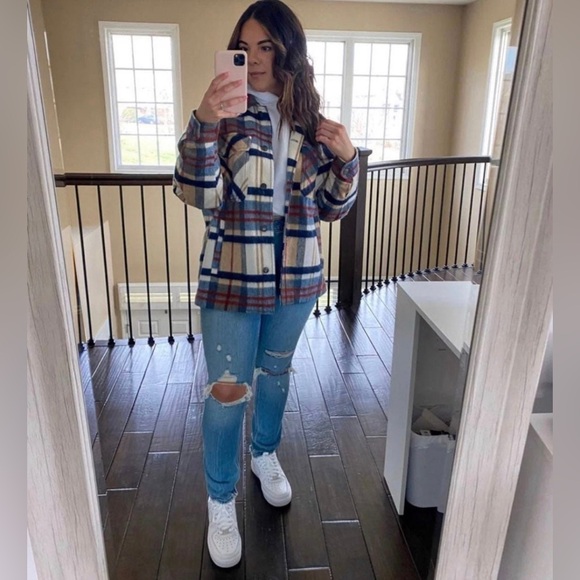 NWT ZARA Blogger Fav. Plaid Overshirt - Picture 3 of 8